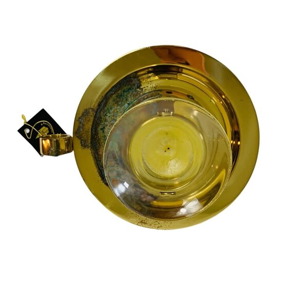 Partylite Brass Gimbal Candle Holder Nautical Patina Wall Sconce Table Bell READ - Picture 7 of 16